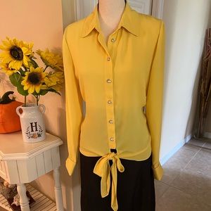 Dressy crape blouse